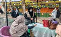 برپایی میز خدمت به مناسبت میلاد باسعادت منجی عالم بشریت (عج) در شهریار