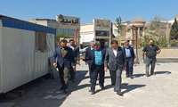 بازدید مدیر شبکه بهداشت و درمان شهریار از پروژه احداث خانه بهورزی اندیشه
