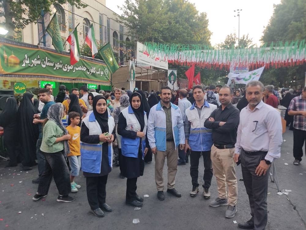 نظارت ویژه بهداشت محیط شبکه بهداشت و درمان شهریار بر سلامت عمومی در مراسم عید سعید غدیر خم