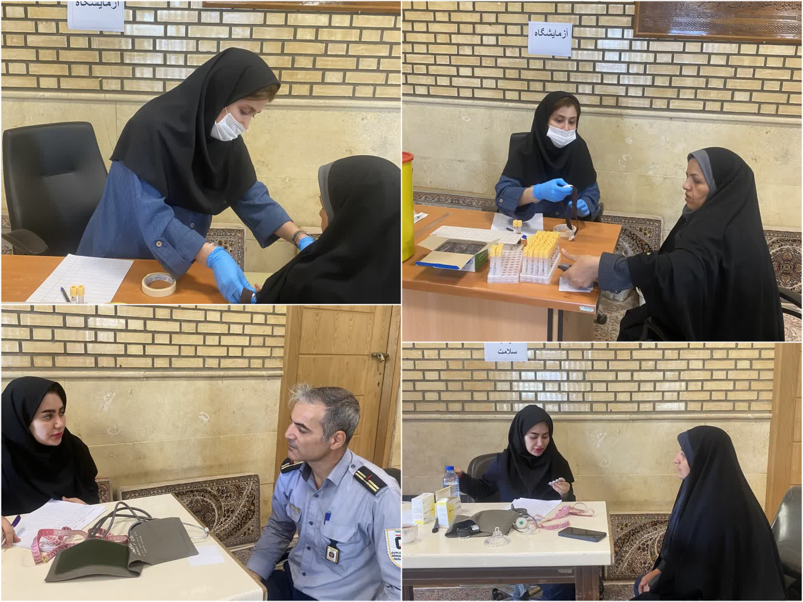 استقرار تیم سلامت شبکه بهداشت شهریار در شهرداری صباشهر برای ارائه خدمات مراقبتی به کارکنان